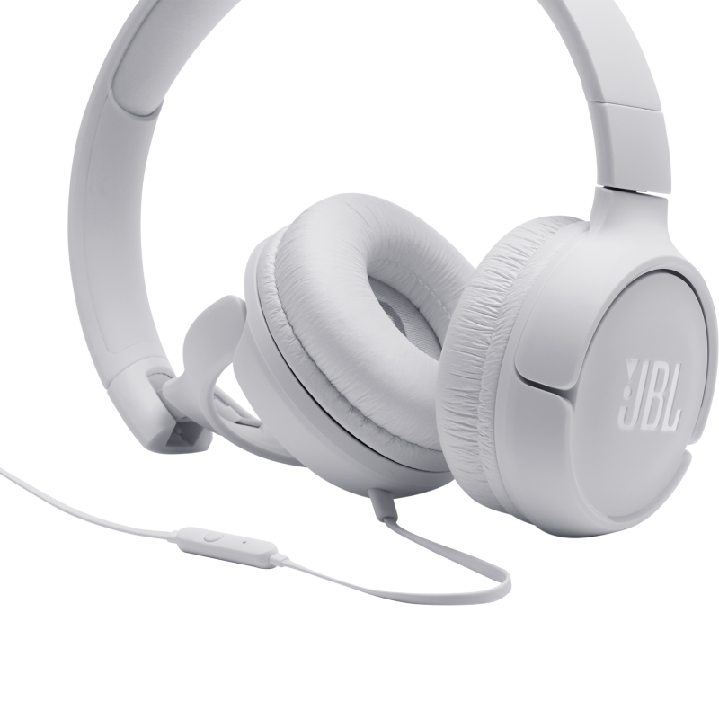 JBL Tune 500 Wired Headphones White - Image 5