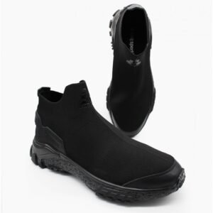 Le Coq Sportif LEONARDO 2 بوت شبابي لون اسود