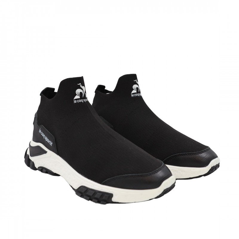 Le Coq Sportif Men's LEONARDO 2 Shoes - حذاء لي كوك سبورتيف ليوناردو 2 للرجال لون أسود ونعل أبيض