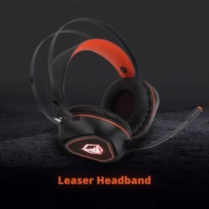 سماعة رأس سلكية من ميشن لون اسود-Meetion Backlit Gaming Headset with Mic - MT-HP020