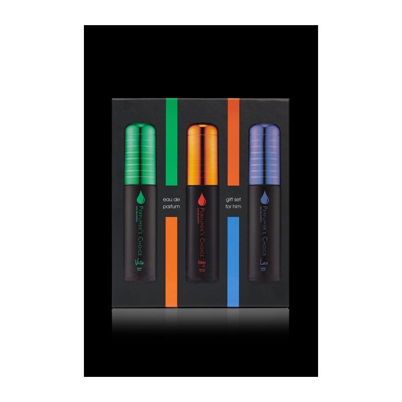 Perfumer's Choice VIctor, Mojo Leo EDP Gift Set for Men - 3×50ML