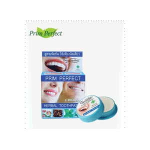 PRIM PERFECT HERBAL TOOTHPASTE - معجون أسنان عشبي طبيعي 100% خالي من المواد الحافظة بريم بيرفكت 25 جرام
