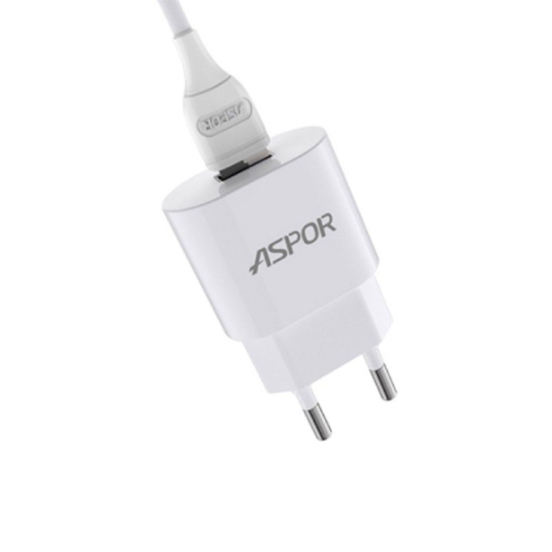 Aspor 2.1A Adapter + Micro USB Cable مايكرو سامسونج