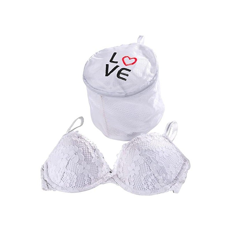 حافظة لغسيل الملابس الداخلية لون أبيض من وينكو