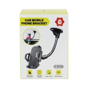 حمالة الهاتف HOSE H-XP335 كبسة بذراع طويل لزجاج السيارة الامامي، مع دوران 360 درجة