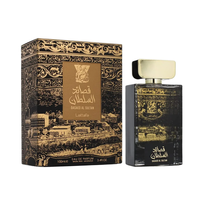 Qasaed Al Sultan EDP By Lattafa For Unisex 100Ml -عطر قصائد السلطان من لطافة للجنسين حجم 100 مل