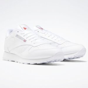 Reebok Classic Leather Shoes - حذاء ريبوك كلاسيك جلد لون أبيض