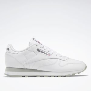 Reebok Unisex Classic Leather Shoes - حذاء ريبوك كلاسيك جلد للجنسين لون أبيض