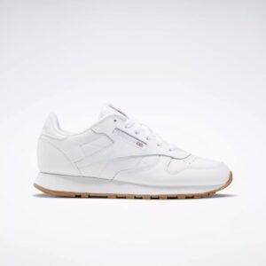 Reebok Classic Leather Shoes - Grade School- حذاء ريبوك كلاسيك ليذر لون ابيض