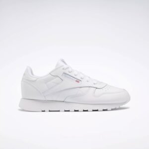 Reebok Classic Leather Shoes - Grade School- حذاء ريبوك كلاسيك ليذر للجنسين لون ابيض
