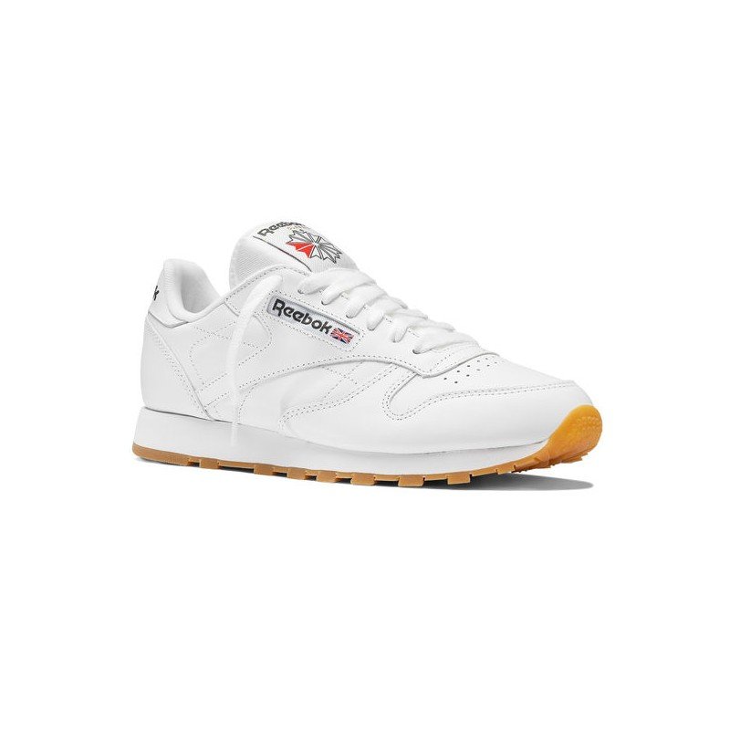 Reebok Unisex Classic Leather Shoes - حذاء ريبوك كلاسيك جلد للجنسين لون أبيض