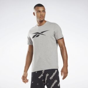 Reebok Mens' Graphic Series Vector Tee Grey- تيشيرت ريبوك جرافيك سيريس فيكتور للرجال لون رمادي
