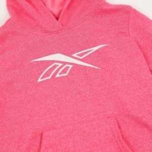 Reebok Girls' Big Logo Hoodi- Pink- هودي ريبوك للأطفال لون زهري