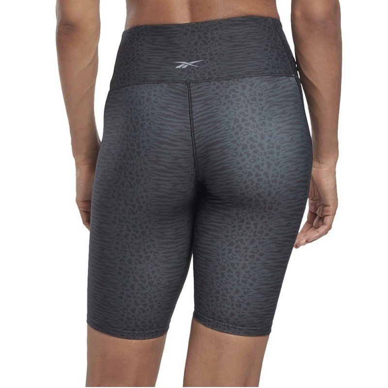 Reebok Women's Lux Bold High-Waisted Modern Safari PrIntense Short - شورت ضيق ريبوك رياضي للنساء