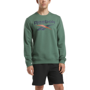 Reebok Mens' Identity Big Logo Sweatshirt-Green