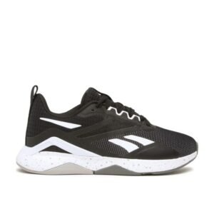 Reebok Womens' Nanoflex TR V2 Shoes- حذاء ريبوك نانو فلكس تي ار في 2 للنساء لون أسود ونعل أبيض