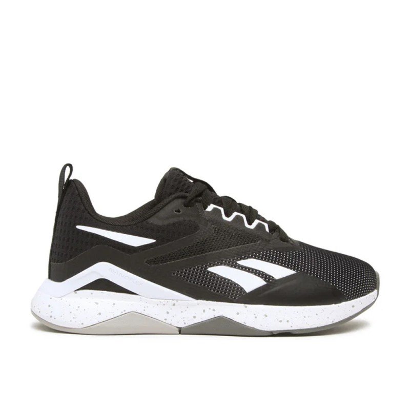 Reebok Womens' Nanoflex TR V2 Shoes- حذاء ريبوك نانو فلكس تي ار في 2 للنساء لون أسود ونعل أبيض