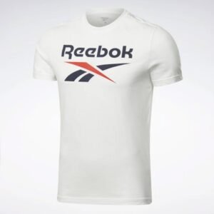 Reebok Mens' Identity Big Logo T-Shirt- تيشيرت ريبوك ادينتتي بيج لوجو للرجال لون أبيض