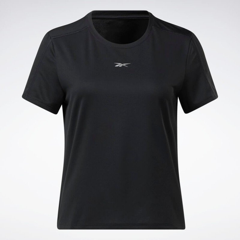 تيشيرت ريبوك وور رن للنساء لون أسود- Reebok Women's WOR Run Speedwick T-shirt‏
