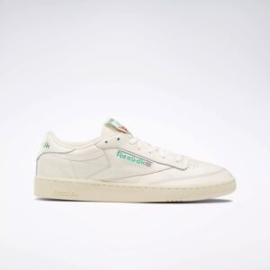 Reebok Unisex' Club C 85 Vintage Shoes - Chalk- حذاء ريبوك كلوب سي 85 فانتيج للجنسين لون أبيض طحيني