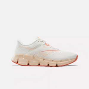 Reebok Womens' Zig Dynamica 5 Shoes - حذاء ريبوك زيج دايناميكا 5 للنساء لون طحيني وبرتقالي