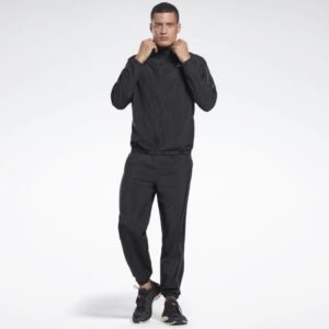 بدلة رياضية ريبوك ورك ريدي تراشسيت للرجال لون أسود - Reebok Men's Workout Ready Tracksuit - Black
