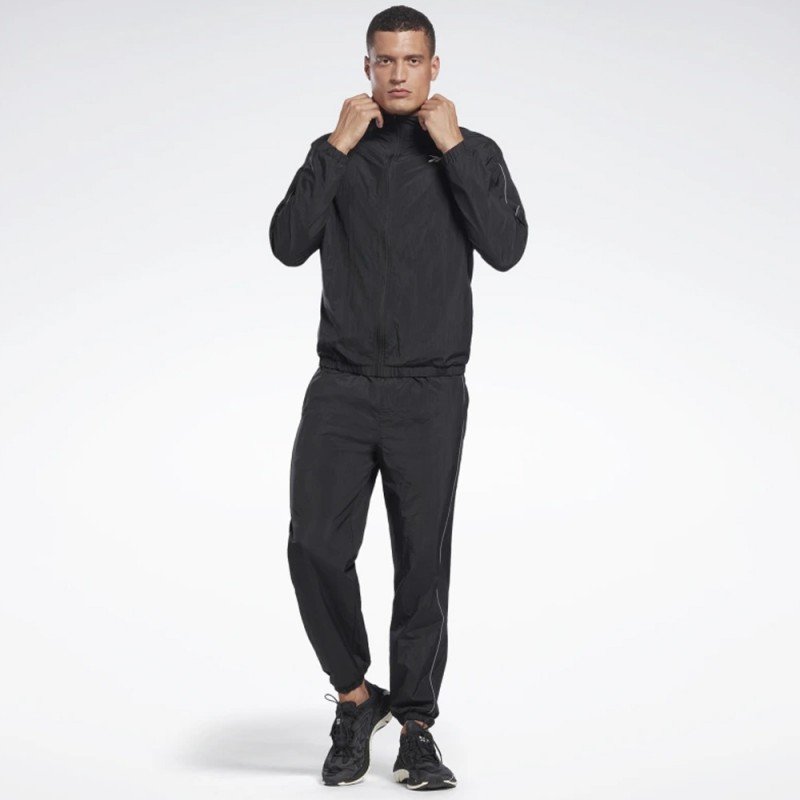 بدلة رياضية ريبوك ورك ريدي تراشسيت للرجال لون أسود - Reebok Men's Workout Ready Tracksuit - Black