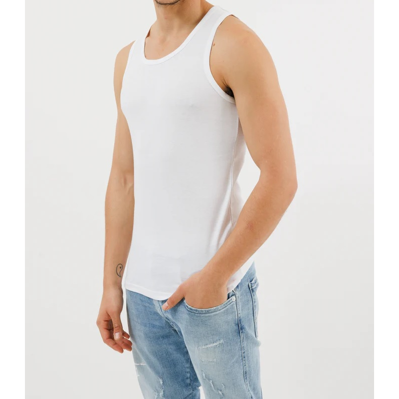 Replay Mens' Grandpa Ripley Tank Top 3PP Socks - White