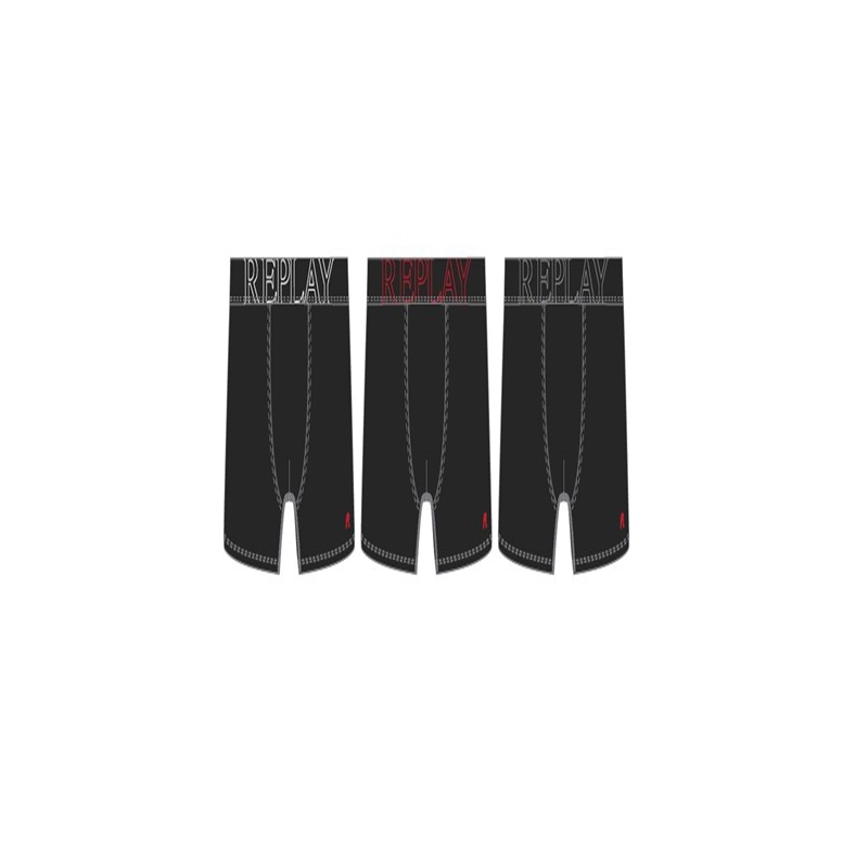 Replay Mens' R054 3PP Boxer - Black