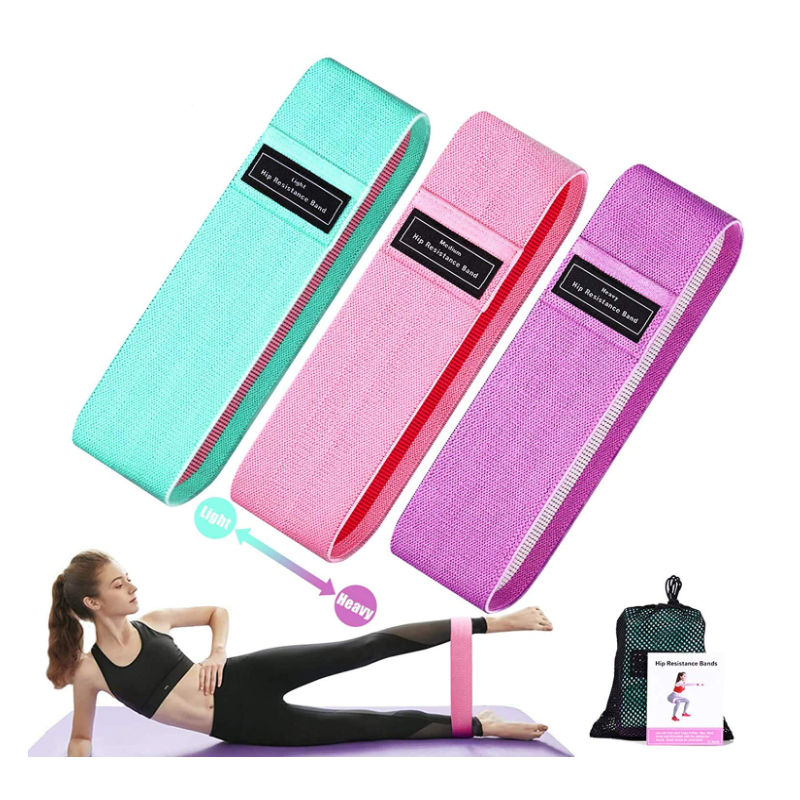 RESISTANCE BANDS SET طقم مقاومات رياضية 3 مستويات مقاومة