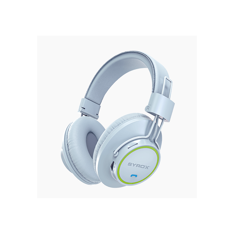 S26 Wireless Headset with Microphone white سماعة ويرلس - Image 3