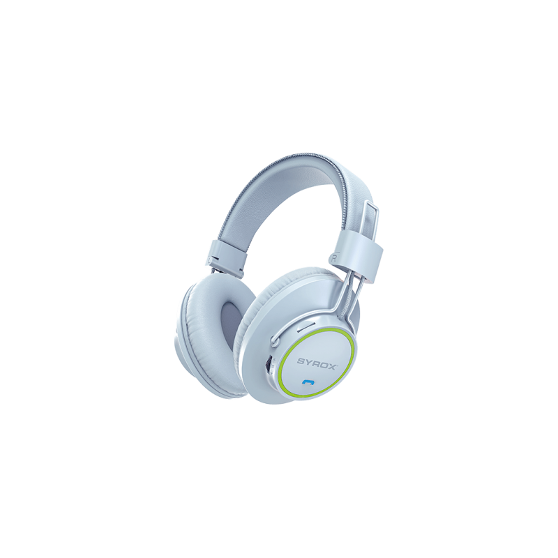 S26 Wireless Headset with Microphone white سماعة ويرلس