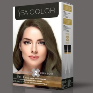 SEA COLOR صبغة شعر اشقر زيتوني فاتح 8/11 100مل