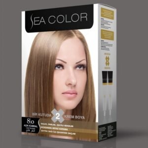 SEA COLOR صبغة شعر اشقر فاتح 8/0 100مل