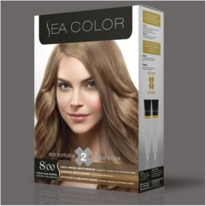 SEA COLOR صبغة شعر اشقر فاتح مكثف 8/00 100مل