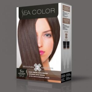 SEA COLOR صبغة شعر بني فاتح 5/0 100مل