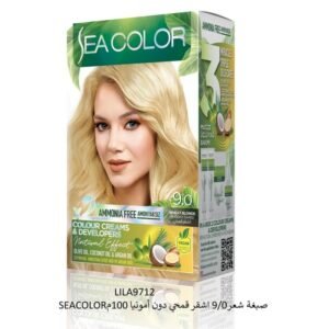 SEA COLOR صبغة شعر9/0 اشقر قمحي دون أمونيا 100م