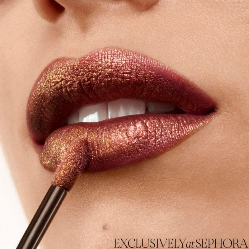 Sephora Cream Lip Shine Metal Liquid Lip Stick Mystical Flower - Image 2