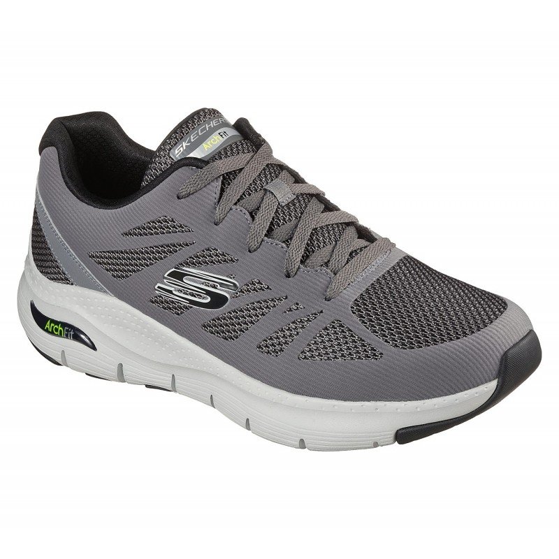 حذاء سكيتشرز ارتش فيت – تشارج باك للرجال لون رمادي- Skechers Men's Arch Fit - Charge Back Shoes