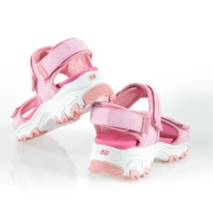 Skechers Kids' D'Lites - Cosmic Splash Sandal- صندل سكيتشرز دي لايت كوسميك سبلاش للأطفال لون زهري