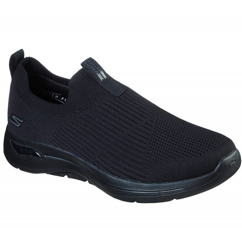 Skechers Men's GO WALK Arch Fit - Iconic Shoes  - حذاء سكيتشرز جو ووك ارتش فيت- ايكونك للرجال لون أسود