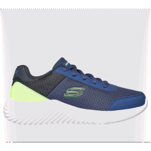 Skechers Kid's Bounder Shoes -حذاء سكيتشرز باوندر للأطفال لون كحلي ونعل أبيض
