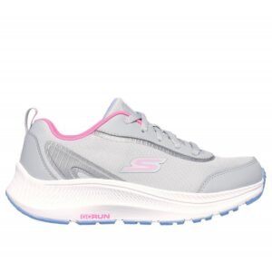 Skechers Kid's Go Run Consistent 2.0 - Endless Speed Shoes - حذاء سكيتشرز جو رن كونستنت 2.0 للأطفال لون رمادي وزهري