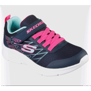 Skechers Kid's Microspec - Bold Delight Shoes -  حذاء سكيتشرز ميكرو سبيس للأطفال لون كحلي وفوشي