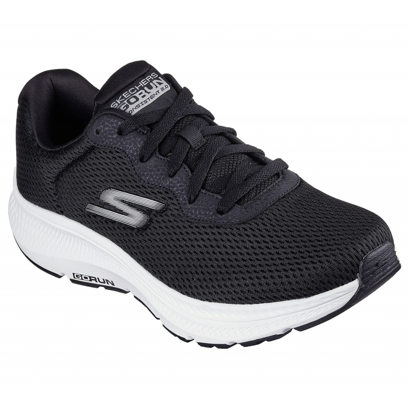 Skechers Men's GO RUN CONSISTENT 2.0 Shoes - حذاء سكيتشرز جو رن كونيستينت 2.0 للرجال لون أسود ونعل أبيض