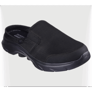 Skechers Men's GOwalk 7 slip-on Slide -شبشب سكيتشرز حو ووك 7 للرجال لون أسود