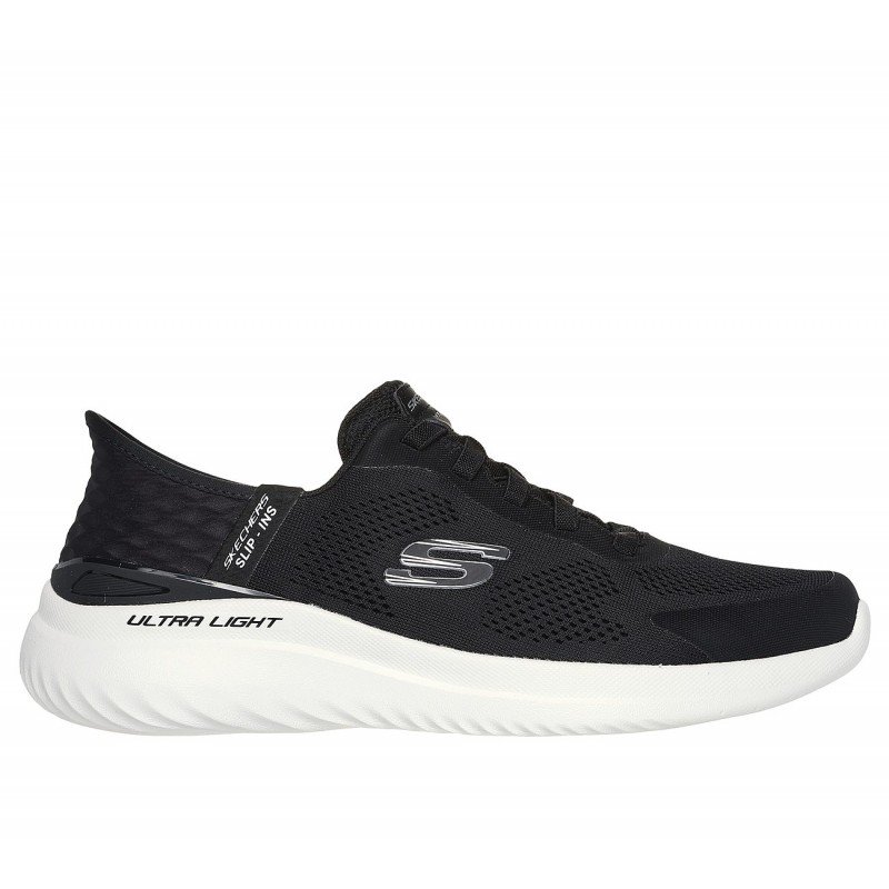 Skechers Men's Slip-ins: Bounder 2.0 - Emerged Shoes - حذاء سكيتشرز  سليب انس:باوندر 2.0 اميرجد للرجال لون أسود نعل أبيض