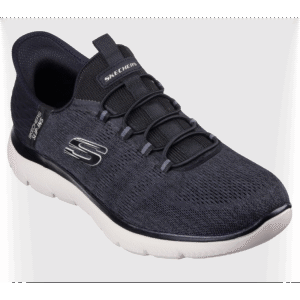 Skechers Men's Slip-ins: Summits - Key Pace Shoes - حذاء سكيتشرز سليب انس: سميتس - كيه بيس للرجال لون أسود ونعل أبيض