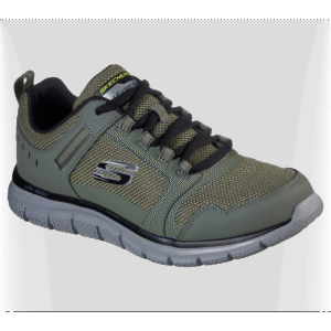 Skechers Men's Track - Knockhill Shoes - حذاء سكيتشرز تراك - نوك هيل للرجال لون زيتي