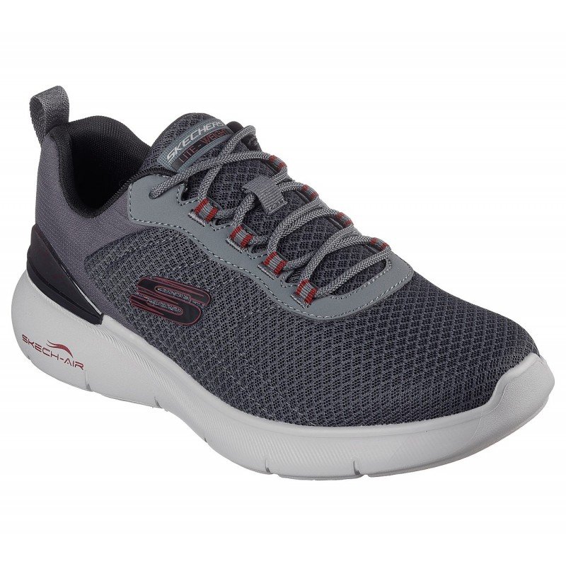 Skechers Mens' Skech-Air Dynamight 2.0 - Durron Shoes - حذاء سكيتشرز سكيتش اير دايانميت 2.0 للرجال لون رمادي